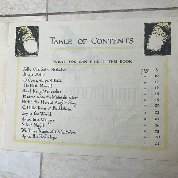 VNTG (1945) Christmas Piano Music Book for Piano: Decor and/or Use (final price) - Picture 5 of 16